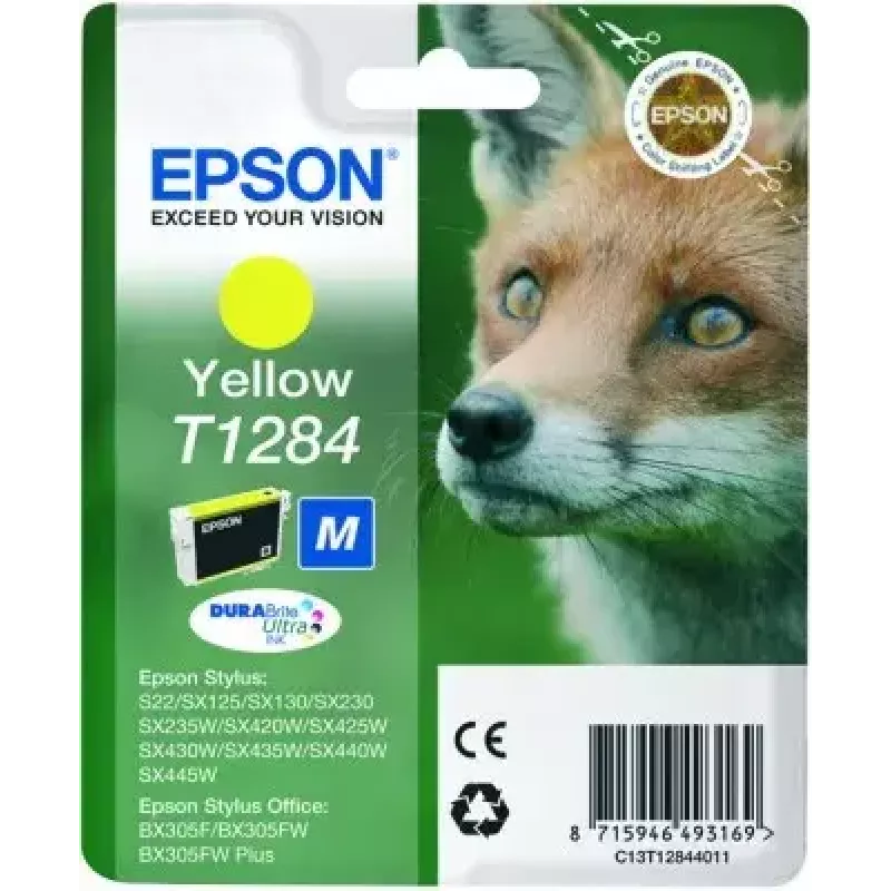 Epson Fox Unidad individual amarillo T1284 DURABrite Ultra tinta