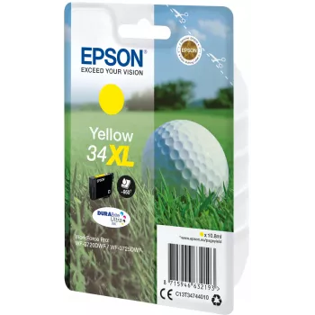Epson Golfball Unidad individual amarillo 34XL DURABrite Ultra tinta, alto rendimiento (XL), amarillo, tinta pigmentada, 10,8 ml, 1 ud., 950 páginas
