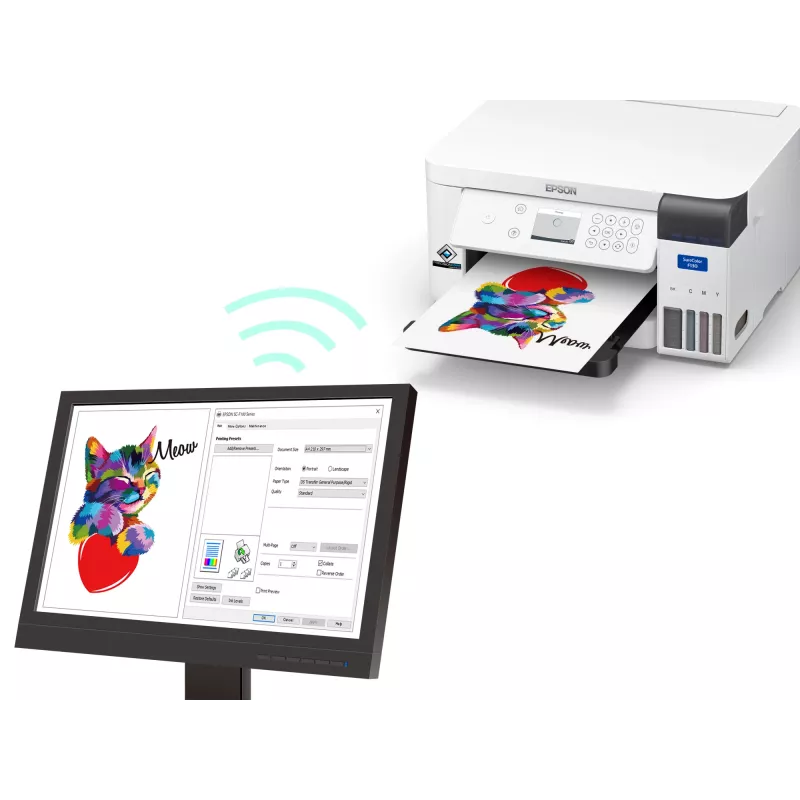 Epson SureColor SC‑F100 impresora de gran formato WLAN inyección de tinta color 600 x 1200 DPI A4 (210 x 297 mm) Ethernet LAN