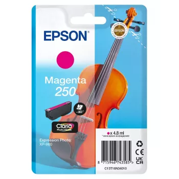 Tóner Epson 250 Claria Photo HD magenta – Original, 4.8 ml, envase individual