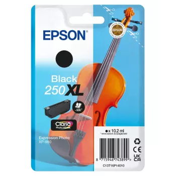 Epson 250XLViolin Claria Photo HD alto (XL) rendimiento negro Original tóner, 1 ud., 10.2 ml
