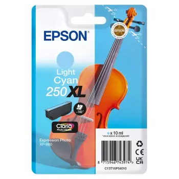 Epson Violin Claria Photo HD alto (XL) rendimiento cian claro Original tóner, 1 ud., 10 ml