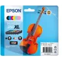 Epson 250XL Violin Claria Photo HD tóner 6 uds. Original alto (XL) rendimiento negro, cian, cian claro, magenta claro, magenta, amarillo