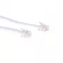 ACT blanco 1 metro cable telefónico plano con conectores RJ12