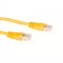 ACT amarillo 2 metros U/UTP CAT5E cable de red con conectores RJ45
