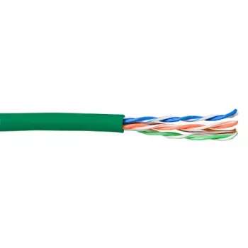 Cable de red ACT CAT5E U/UTP hilo verde 100 m