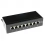 Caja de patch panel CAT5E blindada de superficie 8 puertos ACT FA5001, 173×44×109 mm