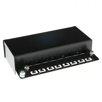 Caja de patch panel CAT5E blindada de superficie 8 puertos ACT FA5001, 173×44×109 mm