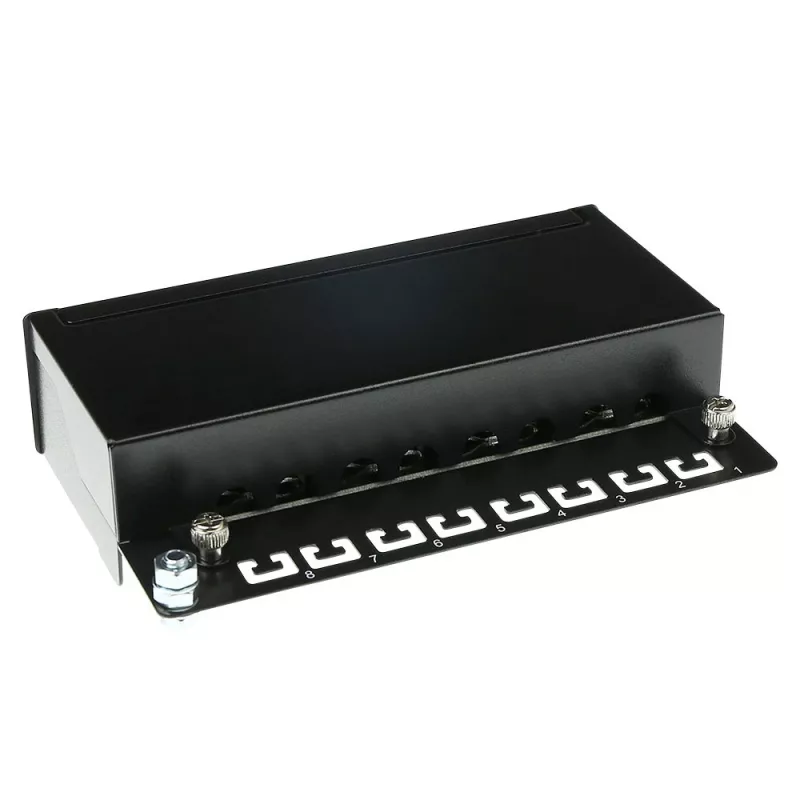 Caja de patch panel CAT5E blindada de superficie 8 puertos ACT FA5001, 173×44×109 mm