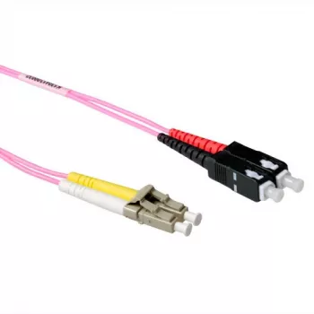 ACT 30 metros LSZH multimodo 50/125 OM4 cable de fibra óptica dúplex con conectores LC y SC