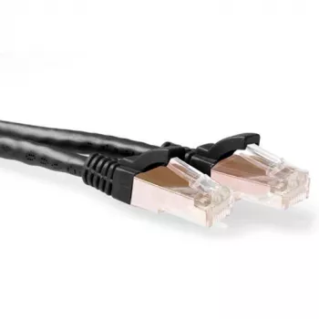ACT negro 20 metros SFTP CAT6A cable de red snagless con conectores RJ45