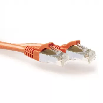 ACT Naranja 20 metros cable de red LSZH SFTP CAT6A sin lengüeta con conectores RJ45