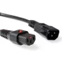 ACT Cable de alimentación C13 IEC Lock - C14 negro 1,5 m, PC1003