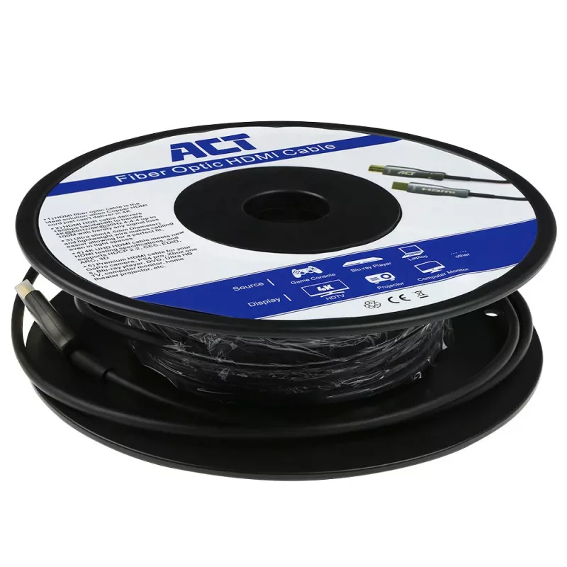 ACT 10 metros cable óptico activo HDMI Premium 4K v2.0 conector HDMI-A - conector HDMI-A