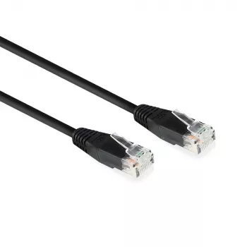 ACT Negro 0.9 metros cable de red U/UTP CAT6 con conectores RJ45