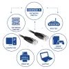 ACT Negro 0.9 metros cable de red U/UTP CAT6 con conectores RJ45