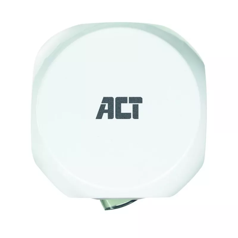Regleta de alimentación ACT AC2430 — 3 tomas de corriente Type-F, 230 V, 16 A, cable de 1,5 m, blanca