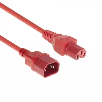 ACT Cable de alimentación C14 - C15 rojo 2 m