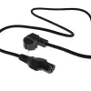 ACT Cable de alimentación conector CEE 7/7 (acodado) - C15 negro 2 m