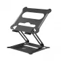 Soporte para portátil ACT AC8140 aluminio regulación de altura continua negro