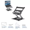 Soporte para portátil ACT AC8140 aluminio regulación de altura continua negro