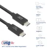 ACT Cable USB4 20Gbps 240W USB Type-C 2 m negro certificado USB-IF