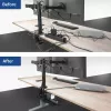 Bandeja de gestión de cables bajo escritorio ACT, soporte de fijación, 40 cm, acero, capacidad 5 kg