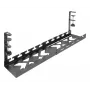 Bandeja de gestión de cables extraíble bajo escritorio ACT 43–72 cm soporte de fijación, acero, 728×130×190 mm, 5 kg