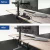 Bandeja de gestión de cables extraíble bajo escritorio ACT 43–72 cm soporte de fijación, acero, 728×130×190 mm, 5 kg