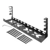 Bandeja de gestión de cables extraíble bajo escritorio ACT 43–72 cm soporte de fijación, acero, 728×130×190 mm, 5 kg