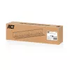 Bandeja de gestión de cables bajo escritorio ACT 80 cm – bandeja de acero horizontal recta 800×140×100 mm