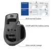 ACT AC5147 ratón inalámbrico, Bluetooth/USB, clic silencioso, 4800 DPI, gris