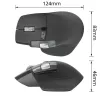 ACT AC5147 ratón inalámbrico, Bluetooth/USB, clic silencioso, 4800 DPI, gris