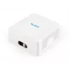 Gembird NCAC-2U5E-01 toma de red de superficie, 2x RJ45 Cat5e, blanco