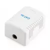 Gembird NCAC-1F5E-01 toma de red apantallada de superficie, 1x RJ45 Cat5e, blanco