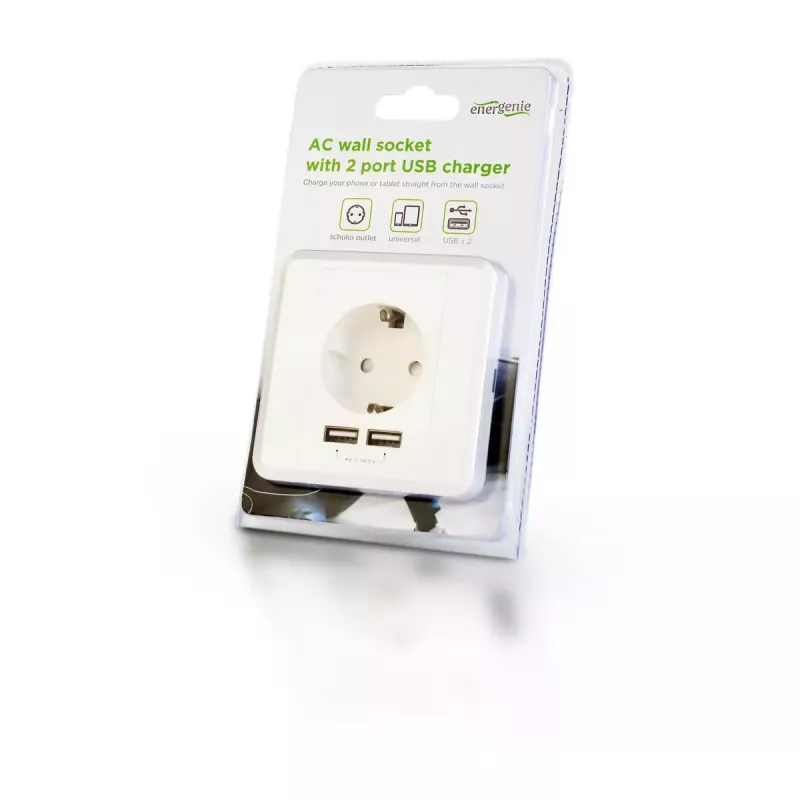 Toma de corriente 2 x USB EnerGenie EG-ACU2A2-01