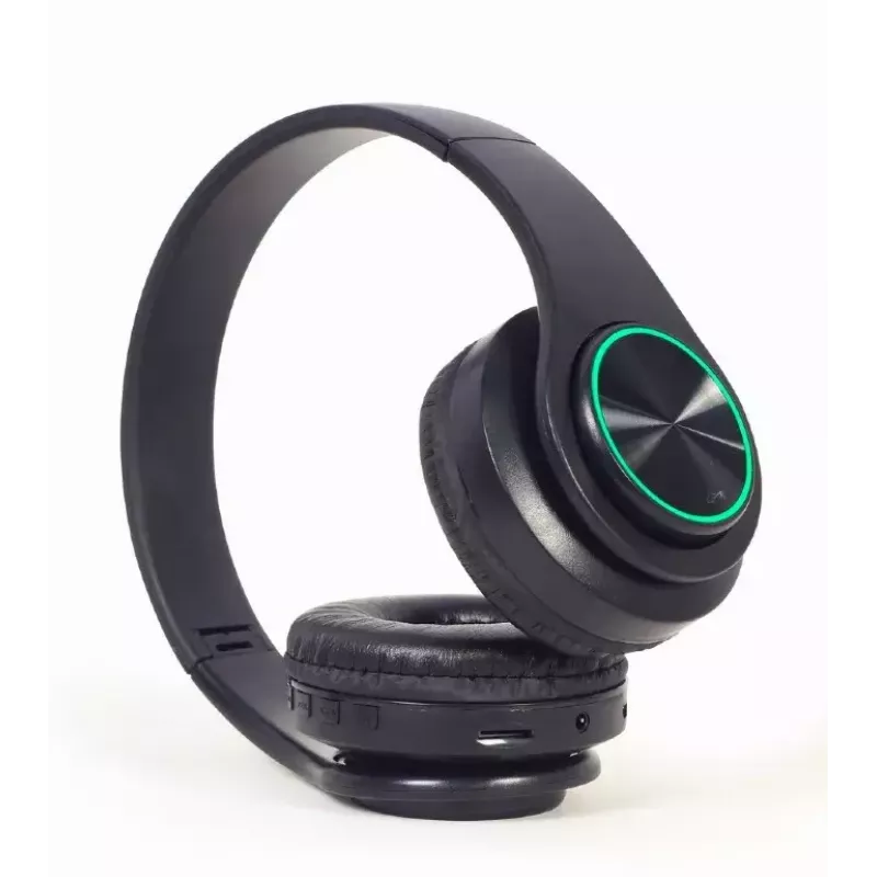 Auriculares con cable e inalámbricos GEMBIRD BHP-LED-01, supraaurales, diadema, negro, cable de 0,3 m, 150 g