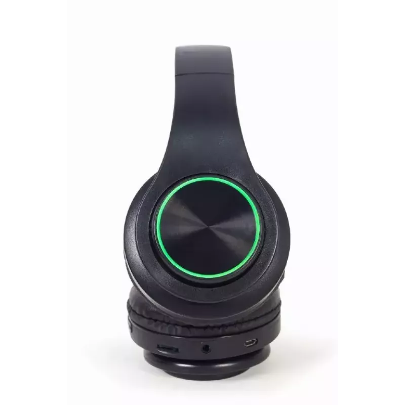 Auriculares con cable e inalámbricos GEMBIRD BHP-LED-01, supraaurales, diadema, negro, cable de 0,3 m, 150 g
