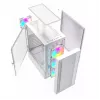 Caja de ordenador Fornax 4000 ARGB, ATX, blanca