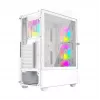 Caja de ordenador Fornax 4000 ARGB, ATX, blanca