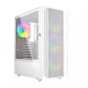 Caja de ordenador Fornax 4000 ARGB, ATX, blanca