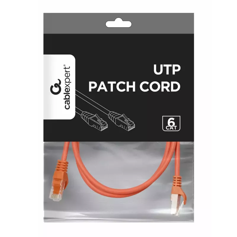 Cable de red Gembird PP6U-1.5M/R RJ-45 Cat6 1,5 m rojo