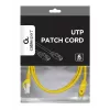 Cable de red Gembird PP6U-1.5M/Y RJ-45 Cat6 1,5 m amarillo
