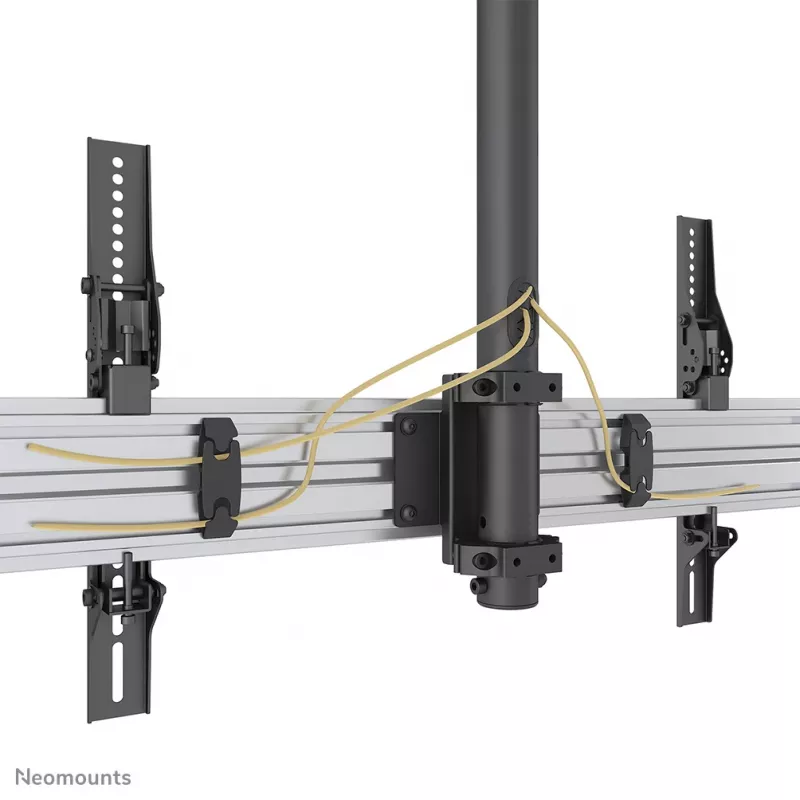 Soporte de techo para videowall Neomounts Pro NMPRO-C12 — 30 kg, 32–65 pulgadas, VESA 100x100–600x400, giro 180°, negro