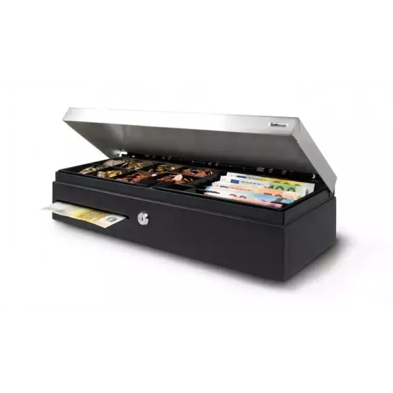 Safescan SD-4617S cajón portamonedas Standard Duty, negro/plata