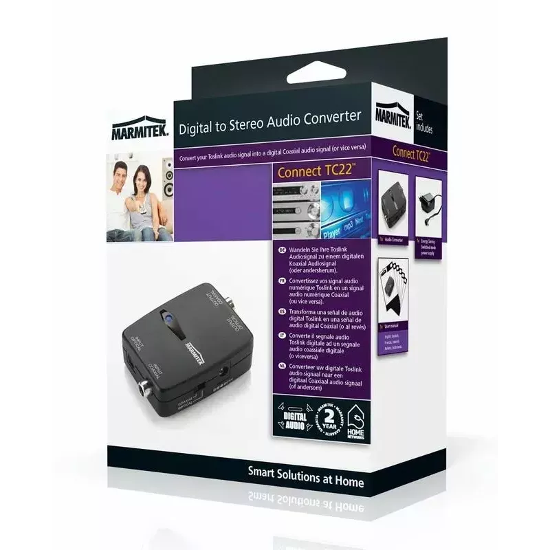 Conector TC22 negro Marmitek 08129