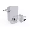 Cargador de viaje portátil GaN de 140W Xtorm XVC2140 con 3 conectores USB-C PD y cable USB-C de 2 m, blanco