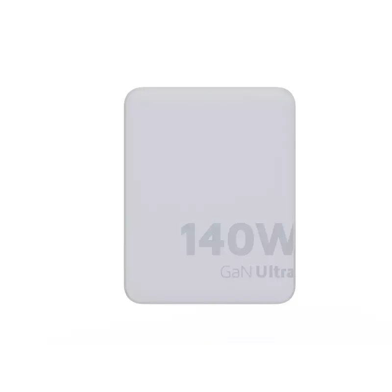 Cargador de viaje portátil GaN de 140W Xtorm XVC2140 con 3 conectores USB-C PD y cable USB-C de 2 m, blanco