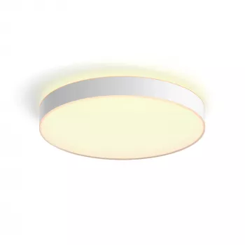 Philips Hue White ambience Enrave lámpara de techo extragrande, lámpara de techo inteligente, Bluetooth, blanco, LED, metal, bombilla no reemplazable