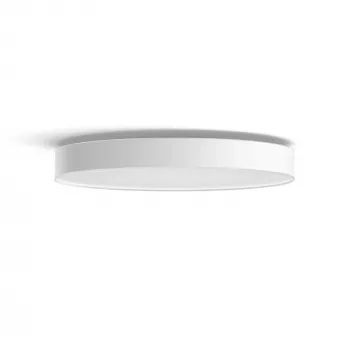 Philips Hue White ambience Enrave lámpara de techo extragrande, lámpara de techo inteligente, Bluetooth, blanco, LED, metal, bombilla no reemplazable